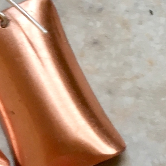 Incredible PATINA & SMOOTH BRASS EARRINGS - Picture 6 of 7